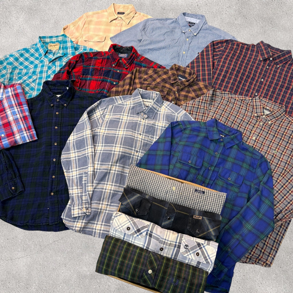 15x FLANNEL & CHECK SHIRTS
