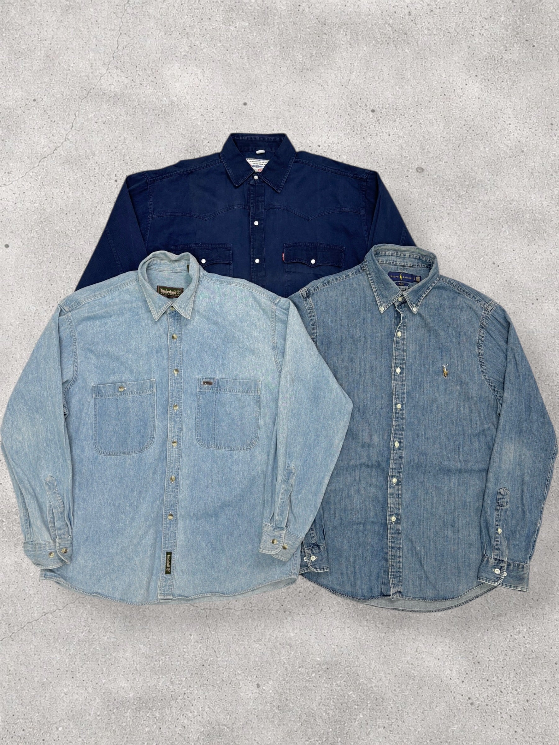 15x DENIM BRANDED SHIRTS